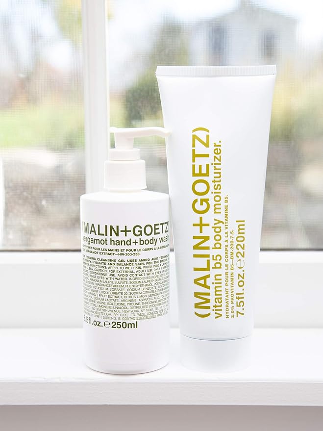 Malin + Goetz Essential Bergamot Purifying, Hydrating Hand + Body Wash, Natural Ingredients for All Skin Types, Soap for Sensitive, Dry Skin, No Stripping, Irritation, 16 Fl Oz