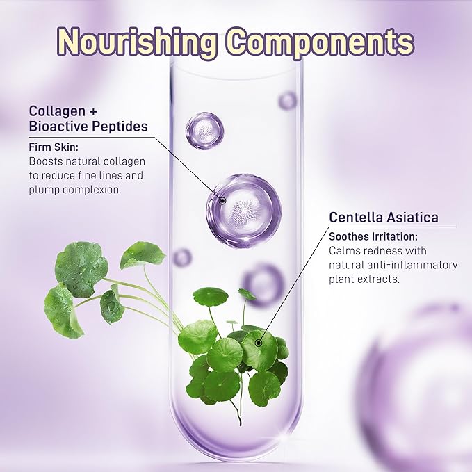 Anti-Aging Repair Face & Neck Cream, 10,000ppm PDRN Salmon DNA, 50,000ppm Pure Planted-Advanced Squalane, NAD+, Retinol & Collagen, Firming, Hydrating, Soothing Repair for All Skin Types,1.85 Fl Oz