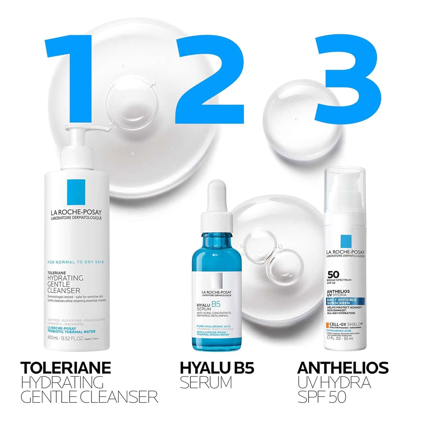 La Roche-Posay Hyalu B5 Hyaluronic Acid Serum – Hydrating Face Serum with Vitamin B5 & Madecassoside for Plump, Radiant Skin