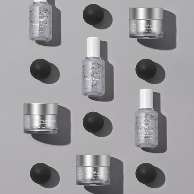 Age Defying Caviar Kit – Anti-Aging Kit, Age-Defying Caviar Cream & Serum for Fine Lines Repair, Skin Renewal for Face & Neck