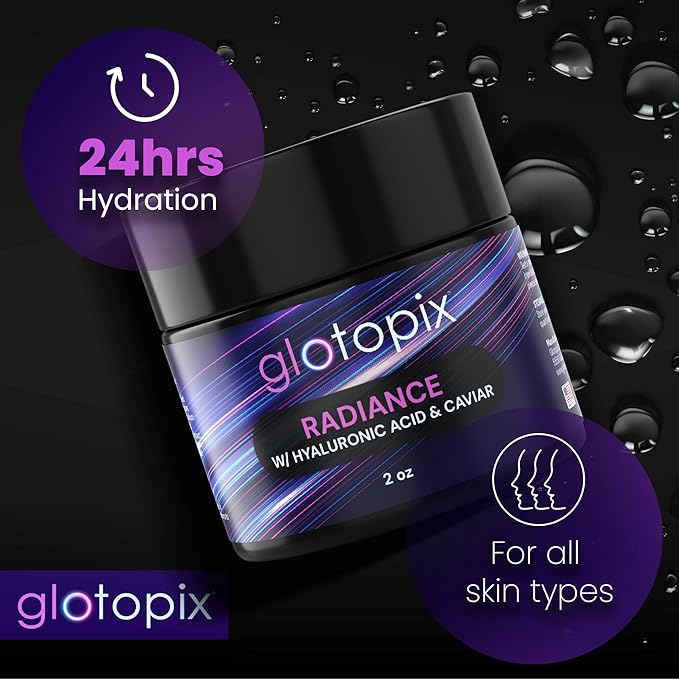 Radiance Facial Cream - Moisturizer Face and Body Boosts Collagen, Suitable for All Skin Types - Skin Feels Softer and Smoother, Long-Lasting Hydration, Easy & Fast-Absorbing Face Cream - 2Oz