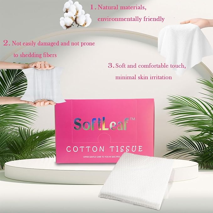Disposable Face Towels XL, Ultra Thick & Soft Makeup Remover Dry Wipes, Dry and Wet Dual-Use Daily Facial Tissues, Face Towelettes Disposable for Sensitive Skin, 9.84"×11.8", 80 Count, 2 Pack