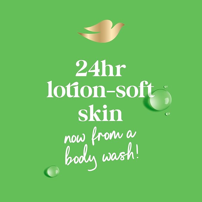 Dove Body Wash with Pump Refresh Cucumber and Green Tea for 24hr Lotion-Soft Skin Moisturizing Skin Cleanser with No Sulfates No Parabens 30.6 oz