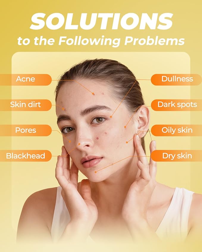 Turmeric and Kojic Acid Cleansing Face Pads – Turmeric Exfoliating Face Scrub Pads, 50 Pcs, for Mild Cleansing Exfoliation Oil Control, Suitable for All Skin Types