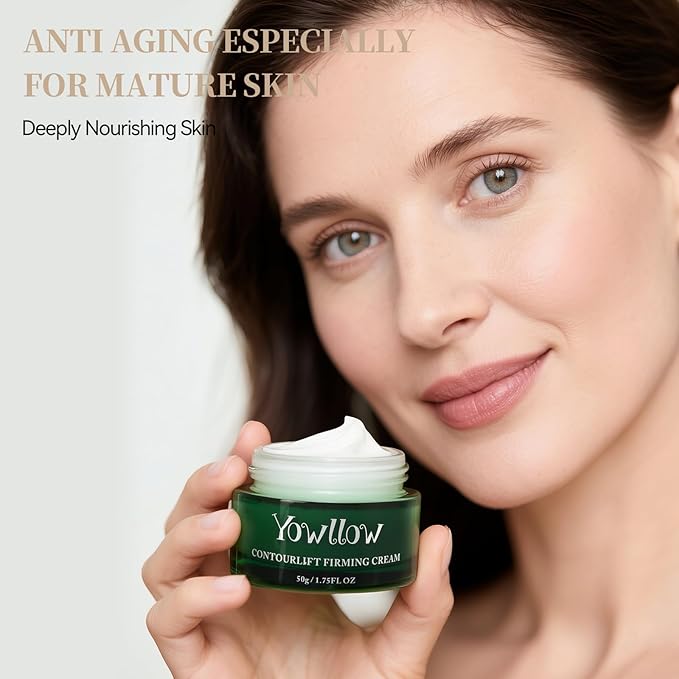Anti-Aging Skin Moisturizer,Hydrating & Firming Skin Cream to Help Face Neck Lifting,Tightening and Reducing Wrinkle,Light Repair Cream for Women Men