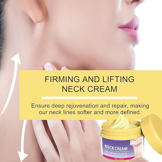 Neck Firming and Anti-Wrinkle Cream, Moisturizing Cream, Lift Sagging Skin & Improve Fine Lines & Relieve Dryness & Even Skin Tone, 1.76 OZ, for All Skin Types.