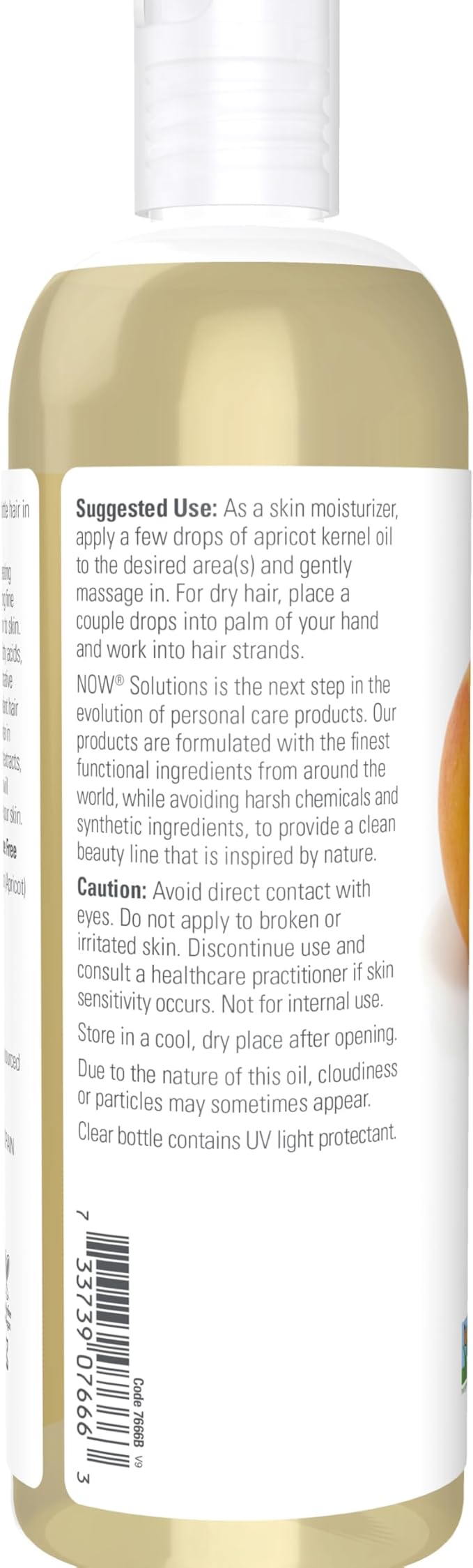 NOW Foods Solutions, Apricot Kernel Oil, Hair Moisturizer, Rejuvenating Skin Oil, Softens Fine Lines, 16-Ounce