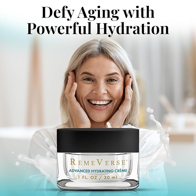 RemeVerse Advanced Hydrating Crème - Face Moisturizer with Hyaluronic Acid, Peptides & Vitamins - Ultra Hydration for All Skin Types - Long-Lasting Moisture & Nourishing Facial Cream for Women & Men