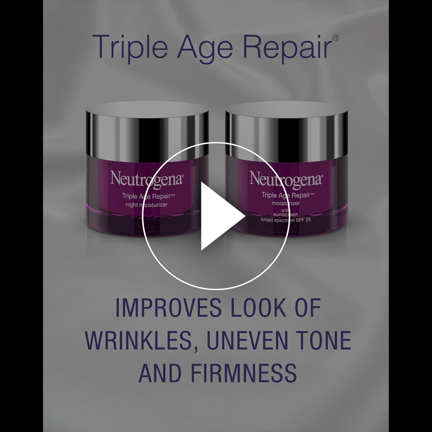 Triple Age Repair Anti-Aging Face Moisturizer with SPF 25 – Firming Day Cream for Wrinkles, Dark Spots & Dry Skin – Neck & Face Lotion with Glycerin & Shea Butter – 1.7 oz