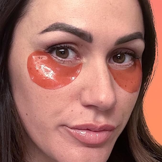 DERMA E Retinol + Bakuchiol Under Eye Patches (5 Pairs) Non-Irritating, Line Smoothing Hydro Gel Eye Patches with Rose Water & Real Hibiscus Petals, Helps Reduce Fine Lines, Crows Feet & Wrinkles,10Ct