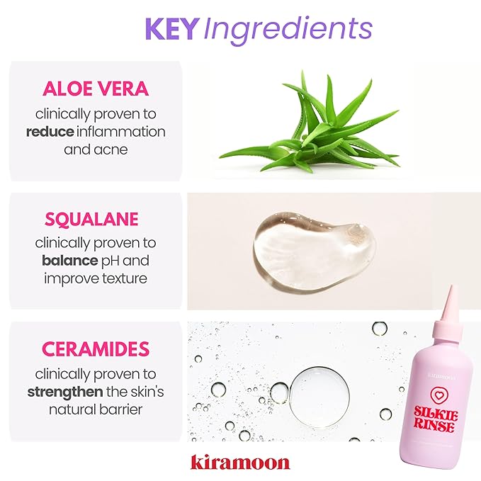 Face Wash Silkie Rinse Hydrating Gentle Face Cleanser for Dry or Sensitive Skin - Hydrating Makeup Remover & Face Wash w/Ceramides & Squalane