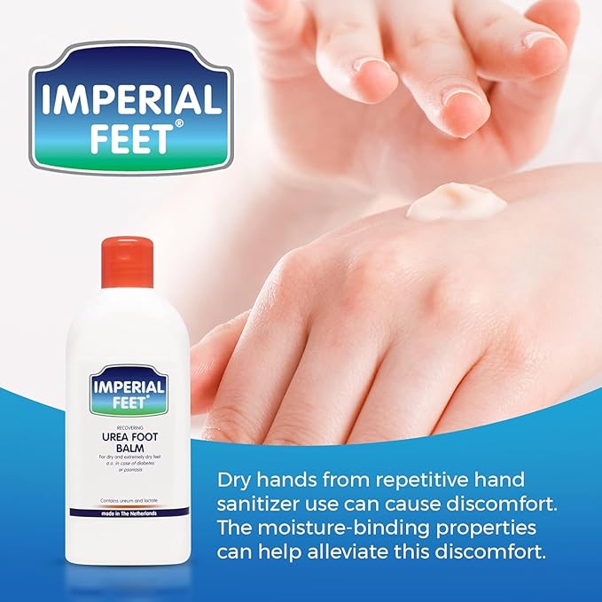 Imperial Feet Urea Foot Balm - Natural Urea Cream for Foot Care, Cracked Heel Repair, Rough Skin, Dryness, Calluses - Cleansing, Exfoliant - Wild Herb Extract - 5.07oz