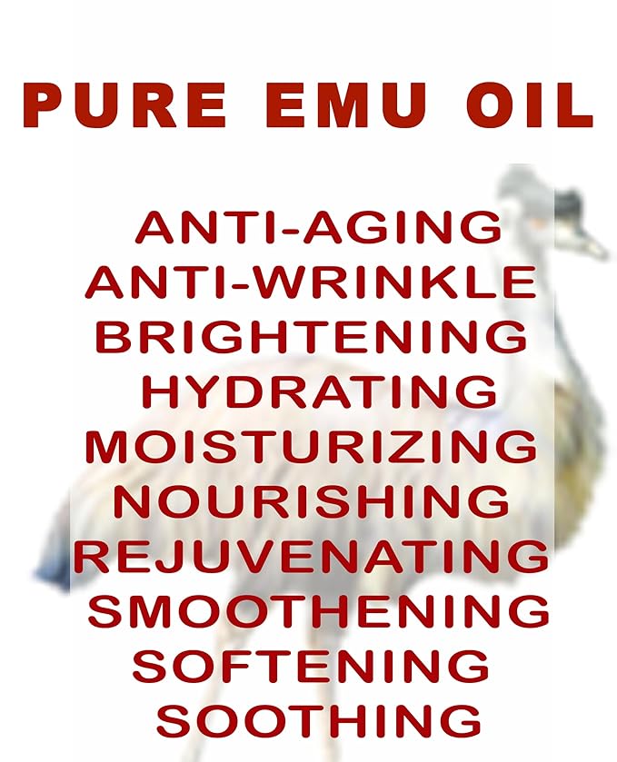 Botanical Beauty PURE EMU OIL 100% Natural Unrefined for Face, Skin, Body, Hands, Feet, Nails, Hair, Lip Care 2 Fl Oz - 60 ml