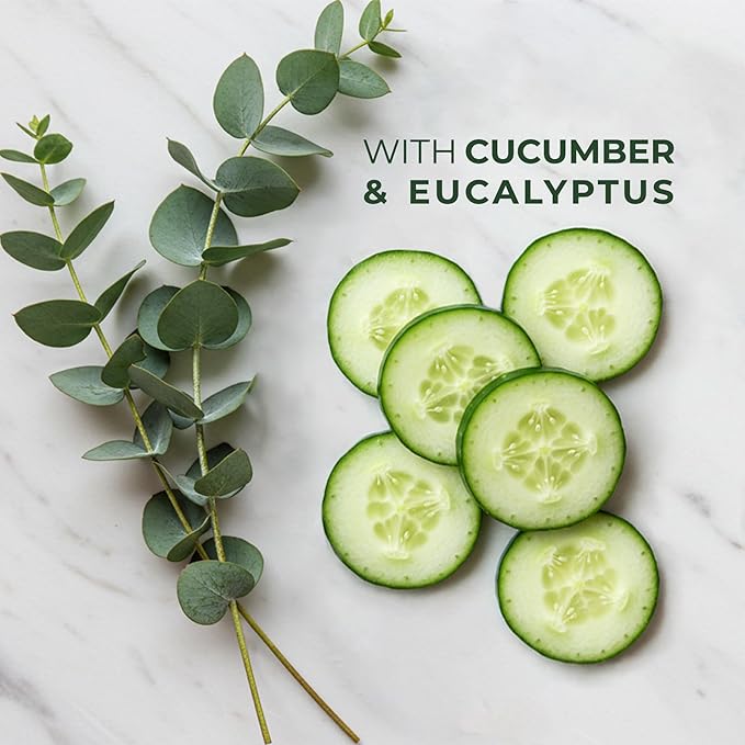 Body Wash, Cucumber & Eucalyptus – Soothing & Invigorating Shower Gel, Vegan & Cruelty-Free, 16.9 Oz