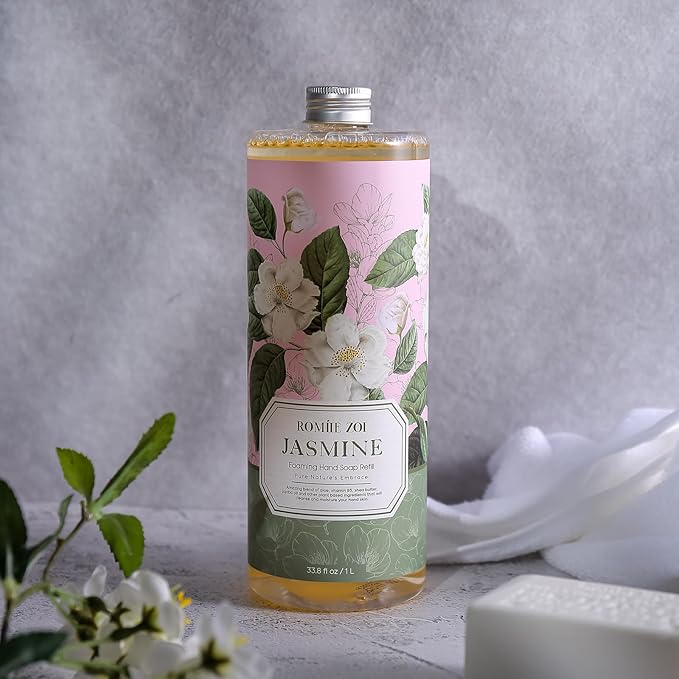 Foaming Hand Soap Refill, Jasmine, Gentle & Moisturizing Formula, 1 L/ 33.8 FLOZ