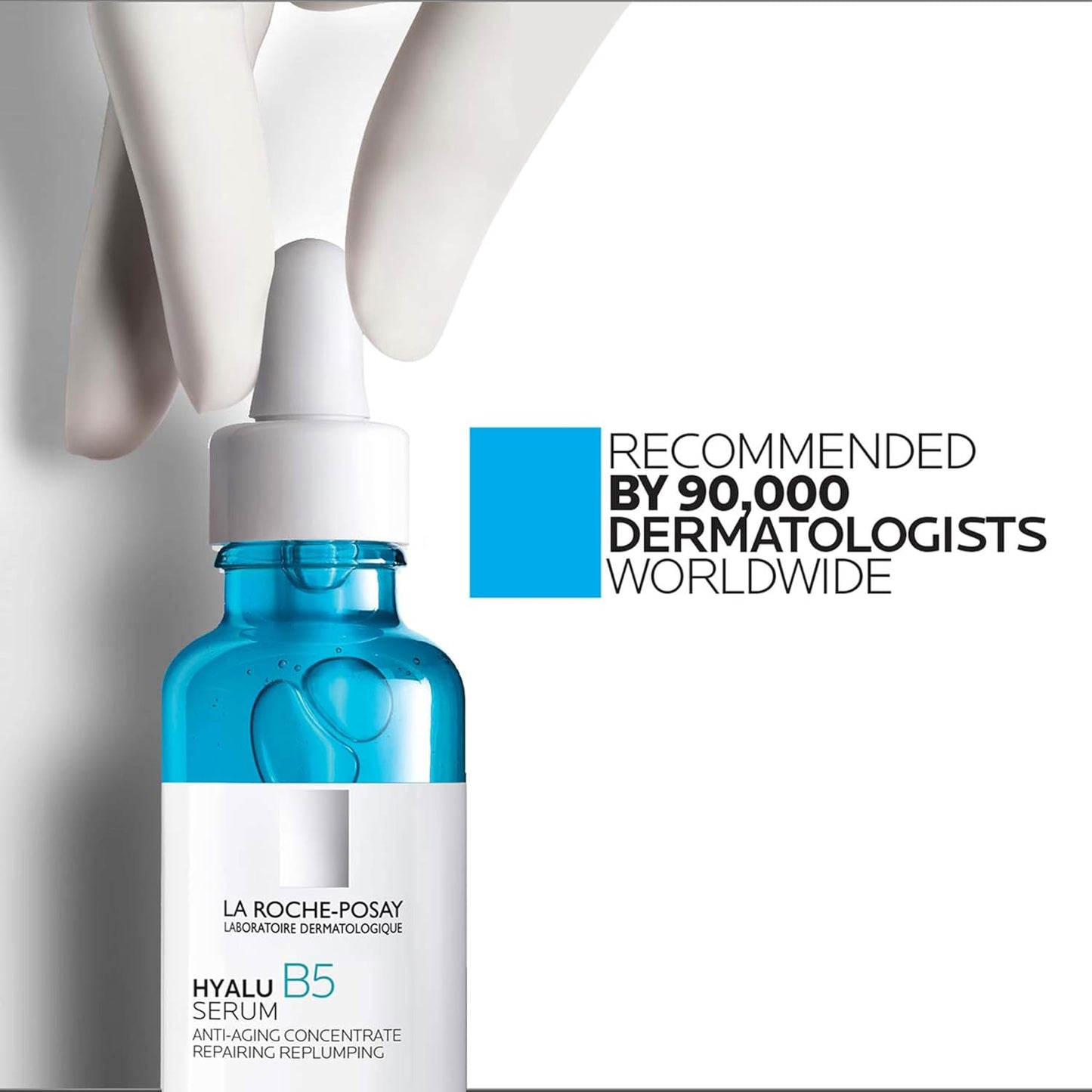 La Roche-Posay Hyalu B5 Hyaluronic Acid Serum – Hydrating Face Serum with Vitamin B5 & Madecassoside for Plump, Radiant Skin