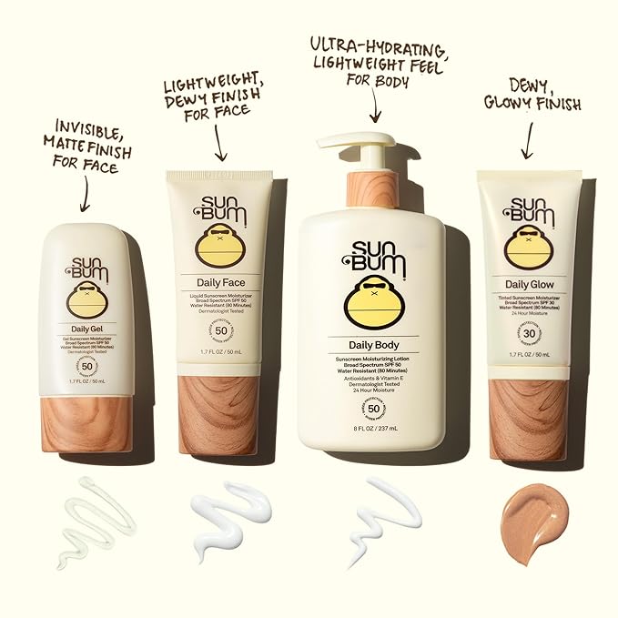 Sun Bum Daily SPF 50 Face Sunscreen Lotion - Broad Spectrum Moisturizing Facial Sunscreen with Vitamin E - Vegan and Hawaii 104 Act Compliant (Without Octinoxate & Oxybenzone) - Travel Size 1.7 oz