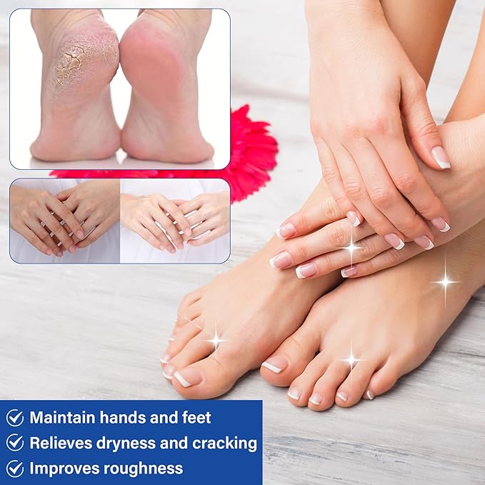 60% Urea Cream + 2% Saliculic Acid, 60 Percent for Feet Maximum Strength Cream, Moisturizing & Nourishing Hand & Foot Skin, for Extremely Dry Skin Foot & Body Lotion (3PCS)