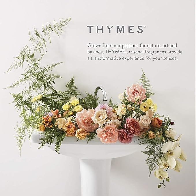 Thymes Moisturizing Hand Lotion for Dry Skin - Moisturizer for Beauty and Personal Care - Luxury Hand Lotion for Women & Men with Shea Butter & Aloe Vera (Mandarin Coriander, 9 fl oz)