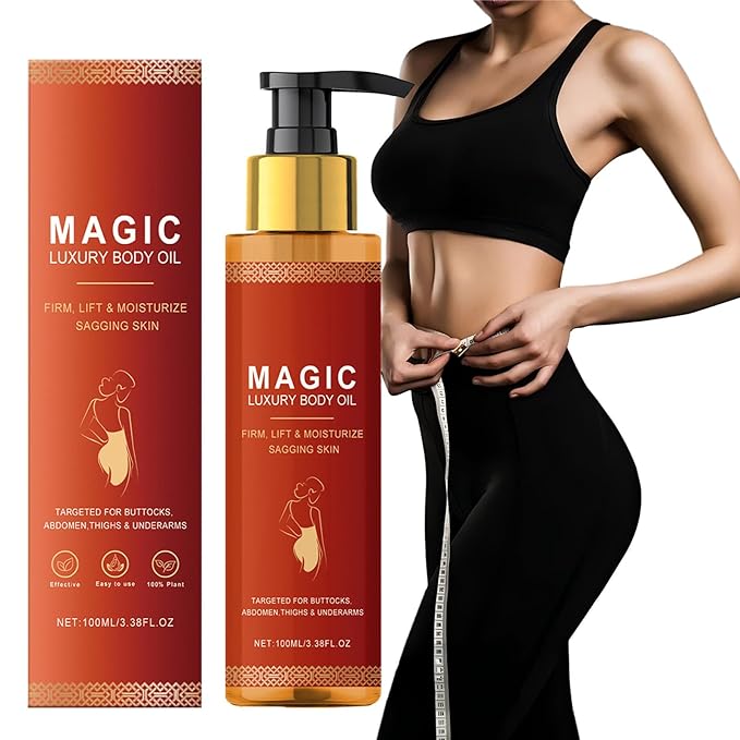 Magic Body Firming Oil, Deep Hydration & Anti-Wrinkle, Boosts Skin Elasticity, Lightweight Fast-Absorbing, Non-Greasy Formula for Glowing Skin – All Skin Types (1)