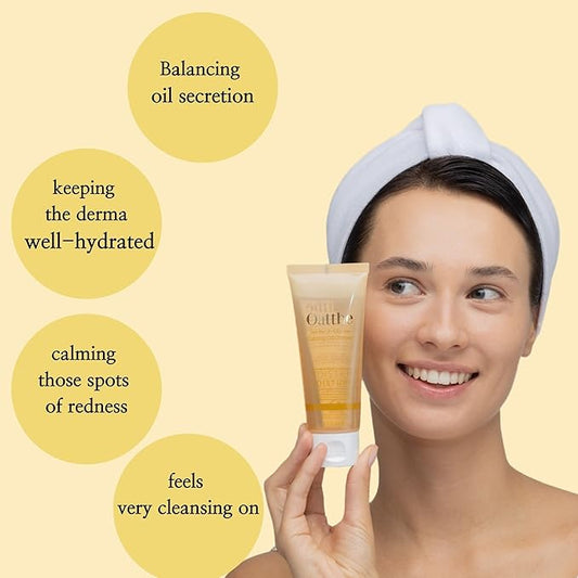 Syn Bio Beta Glucan Gentle Gel Face Cleanser - Premium Korean Sensitive Skin Face Wash With 5 Weights of Hyaluronic Acid, 100 ml