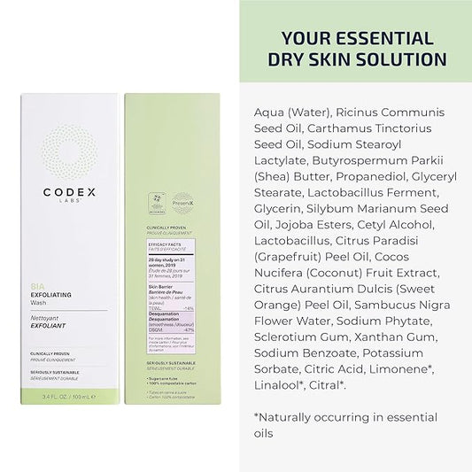 Bia Exfoliating Face Wash 2.0 - Gentle Facial Cleanser for Women, Dry & Sensitive Skin - Vegan Face Cleanser with Jojoba & Milk Thistle, All Skin Types, Cruelty-Free Skincare (3.4oz)