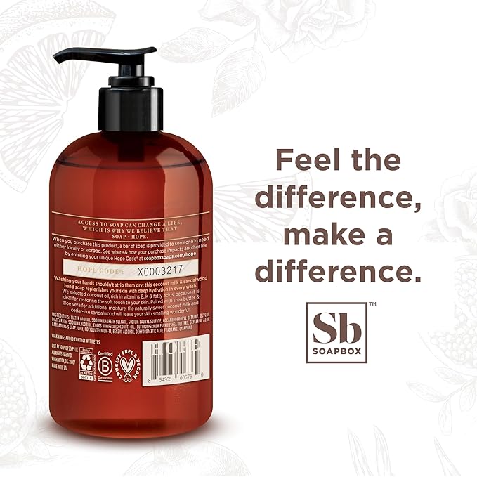 Soapbox Hand Soap Variety Pack (Coconut, Lavender, Meyer Lemon) Liquid Hand Soap, Moisturizing Wash with Shea Butter & Aloe Vera, Pack of 3 Bottles with Pump Dispenser, 12oz Each