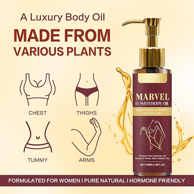 Body Firming Oil, Natural Botanicals Firming O il for Women, Fast-Absorbing with Cactus Extract & Camellia Oil, Vitamin E, Targets Abdomen/Thighs(2PCS)