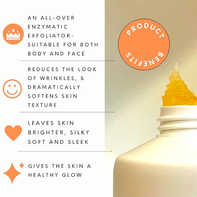 Serious Skincare Phyto Pumpkin Exfoliating Face + Body Scrub - Gently Exfoliates & Hydrates with Pumpkin Seed Oil, Moisturizing Almond Oil, Coconut Oil for Softer and More Radiant Skin 8 Fl. Oz.