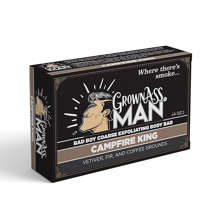 Grown Ass Man Co. Body Bars (Coarse Exfoliating Variety Pack, 3-Pack)