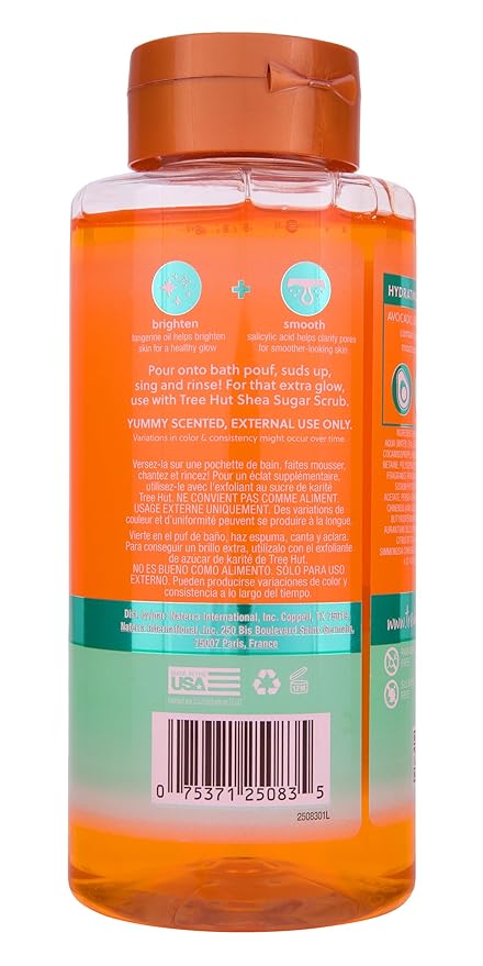 Tree Hut Tangerine Foaming Gel Wash | Cleanse & Soothe Skin without Stripping Moisture | Made with our Hydrating Oil Complex | 18 fl oz.