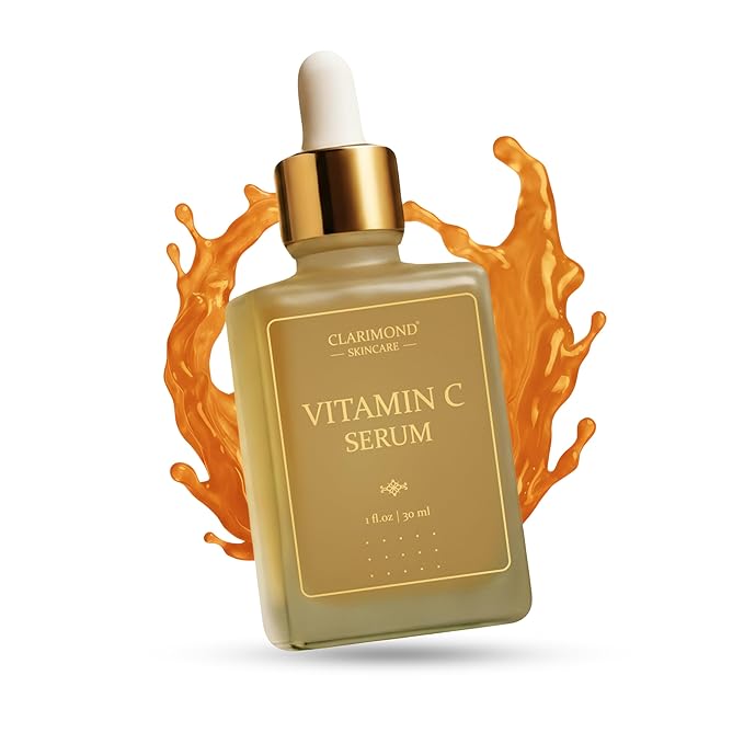 CLARIMOND Vitamin C Serum for Face | 20% Vitamin C | Niacinamide & Hyaluronic Acid | Dark Spot Remover, Brightening & Glow | Chamomile, Witch Hazel & subtle Sweet Orange touch | 1 fl.oz.