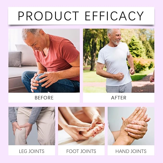 2 Pcs Joint Soothing Massage Purple Gel,Soothes Knees, Lumbar, Neck, Hands,Feet and Joint Activities Throughout The Body Massage Cream.