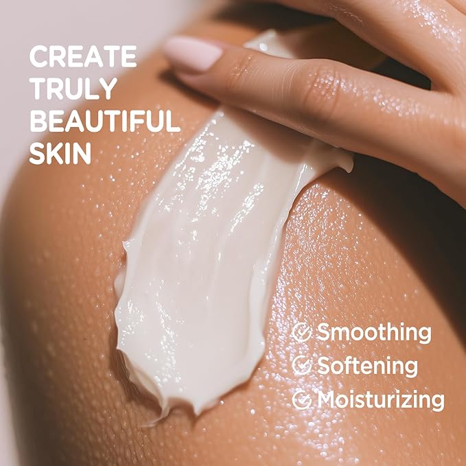 Vanilla Body Butter, Natural Body Care for Men Women Smell Good, Vanilla Scented Natural Body Butter, Body Moisturizer for Dry Skin 6.8 floz