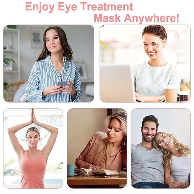 Eye Mask - 30 Pairs Rose Under Eye Patches Skin Care Products,Eye Masks Skincare for Dark Circles and Puffiness, Reduce Wrinkles, Eye Bags and Fine Lines, for Women and Man