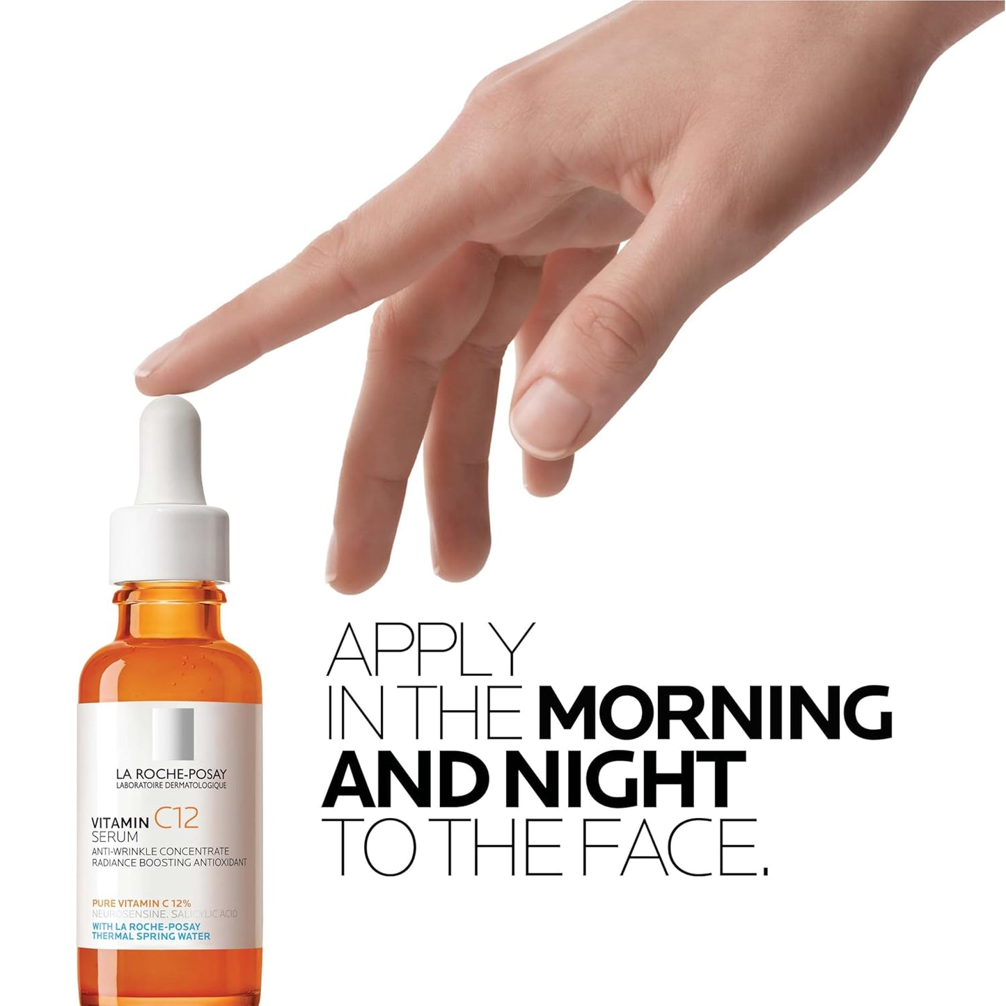 La Roche-Posay Pure 12% Vitamin C Face Serum – Brightening & Anti-Aging Serum with Hyaluronic Acid & Salicylic Acid for Radiance & Wrinkle Reduction