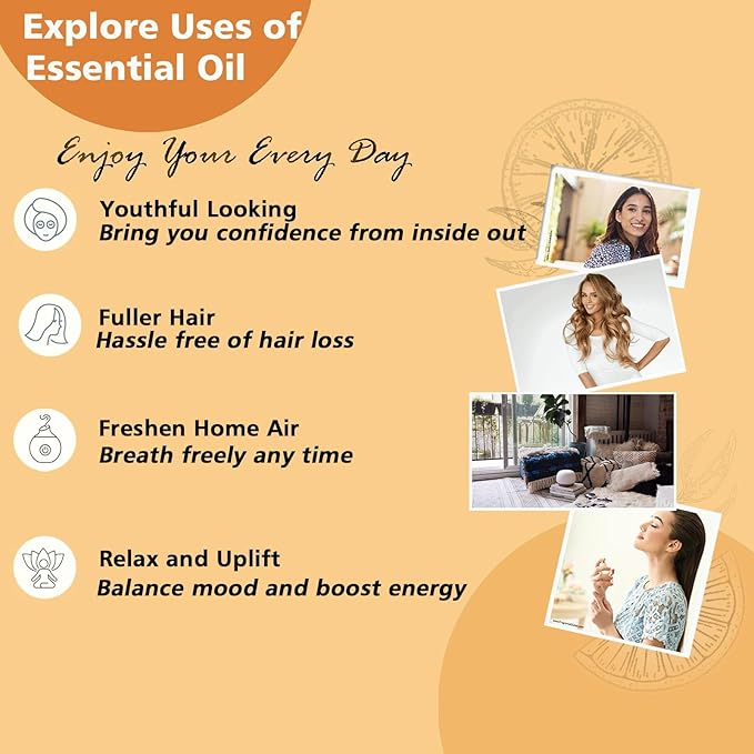 Orange Essential Oil 1 Oz – 100% Pure Sweet Orange Oil for Diffuser, Skin, Body, Spray, Massage & DIY