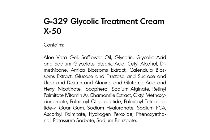 RAYA Glycolic Cream X-50 with AHA (G-329) | Exfoliating Facial Treatment for Non-Sensitive Skin Beginning to Show Signs of Aging | Helps Reduce Lines and Wrinkles | Made with Alpha Hydroxy Acids
