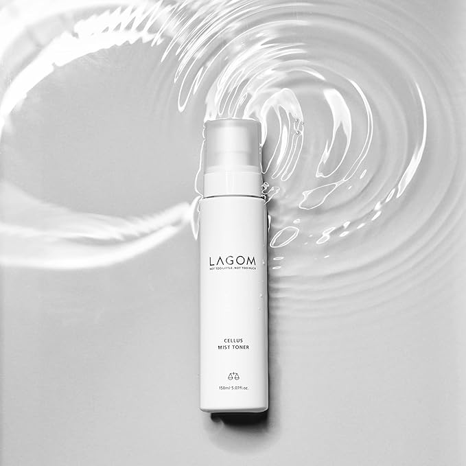 LAGOM Cellus Mist Toner, Face Moisturizer, Skin Barrier Strenghtening Hydration Spray, pH Protection, Alcohol-Free, Zero-Irritation for Sensitive Skin 4.05 Fl Oz