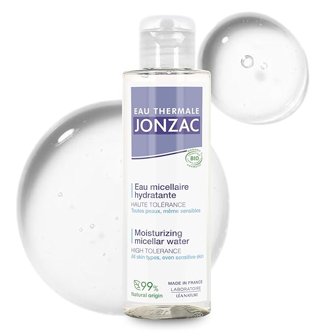 99% Organic Micellar Water - Natural Eye & Face Makeup Remover - Hydrating Thermal Water - for Sensitive Skin - Non-Toxic - Agua Micelar Orgánica - Travel Size - 3.38 Fl Oz
