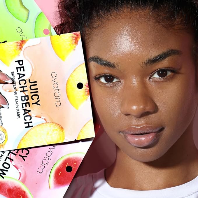 Avatara Get up & Slay 6-Pack Sheet Mask Set, Beauty and Skincare Face Masks Collection | Natural Extracts, Hydrating Skin Care Set | All Skin Types | Packaging May Vary