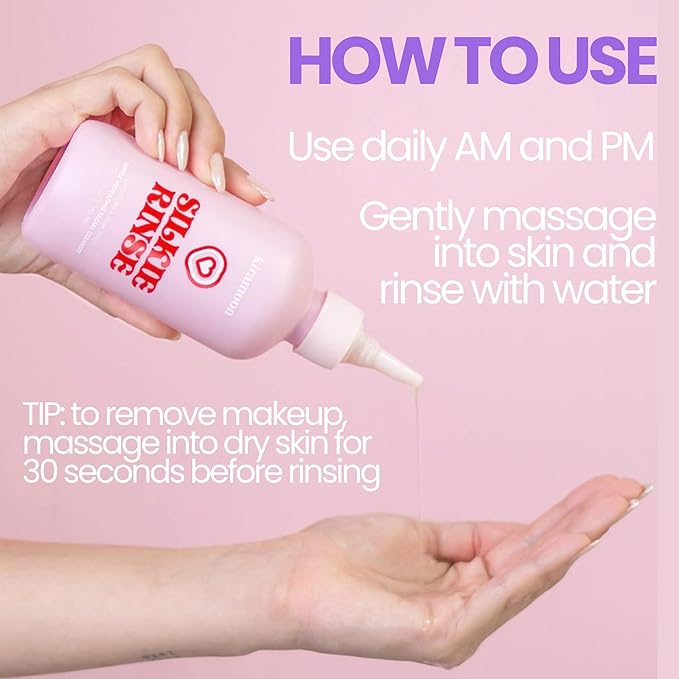 Face Wash Silkie Rinse Hydrating Gentle Face Cleanser for Dry or Sensitive Skin - Hydrating Makeup Remover & Face Wash w/Ceramides & Squalane