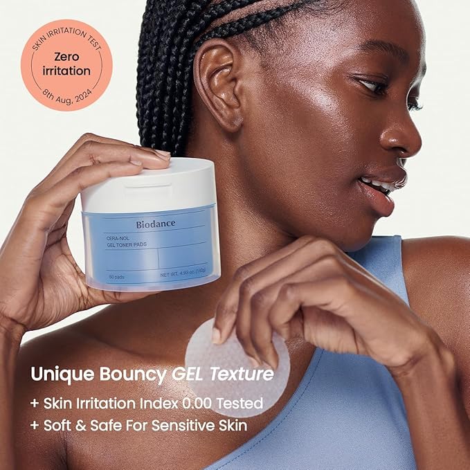 BIODANCE Gel Toner Pads Duo: Collagen & Cera-NOL Gel Toner Pads Set for Face, Firming, Pore Perfecting, Hydrating, Korean Skincare with Collagen, Ceramide, Panthenol