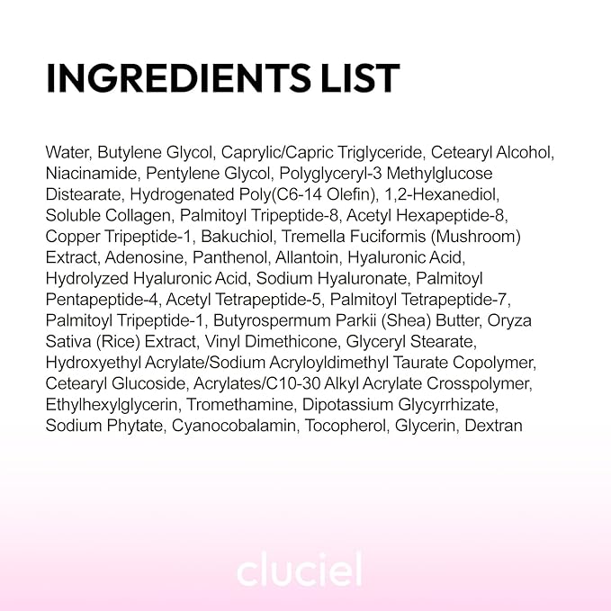 Collagen Peptide Cream I Moisturizer with Collagen, 7 Peptides, Niacinamide, Blemish Relief Care, Repairs Skin Barrier, Boosts Elasticity, 24h Glow & Plumped Skin (50ml / 1.69 fl.oz)