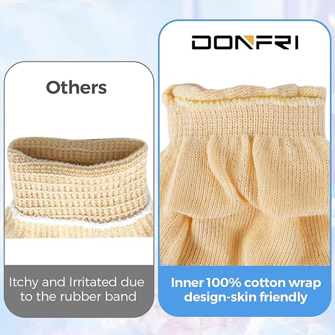 Cotton Moisturizing Gloves Overnight Hand Beauty Gloves Touchscreen Sleeping Gloves (M-Beige, Count, 6)