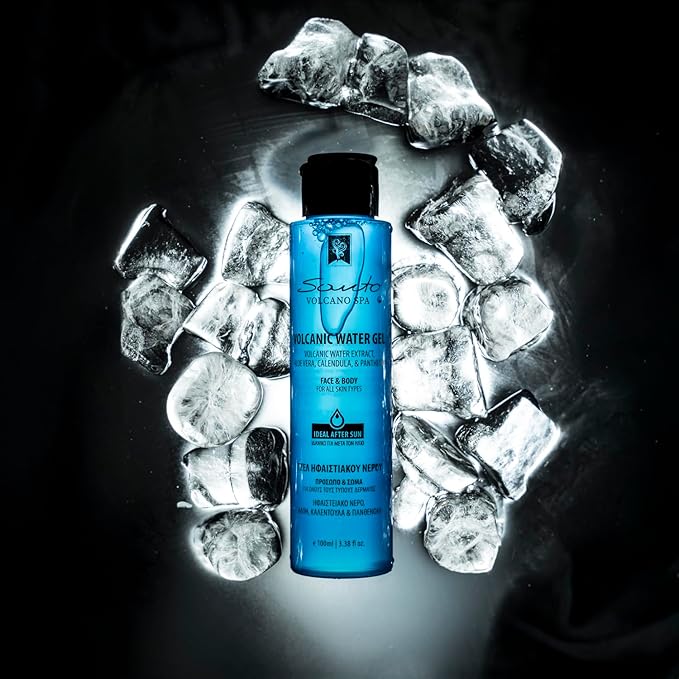 Volcanic Water Gel 100ml โ Soothing & Hydrating Hydro Gel Moisturizer for Face & Body โ Reduces Redness, Itchiness, Irritation and Sunburn