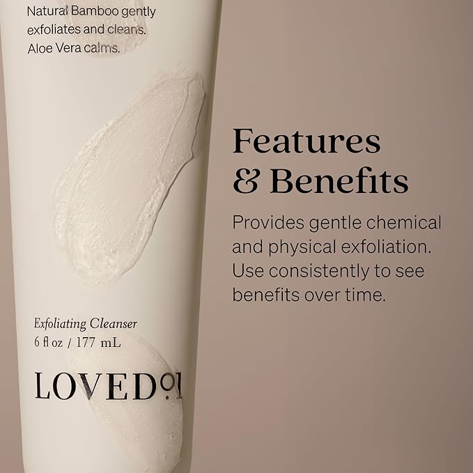 Face & Body Exfoliating Cleanser, John Legend Skincare, Hydrating & Moisturizing Wash, Helps Skin Irritation, with Mandelic Acid for Gentle Exfoliation, 2-Pack (6 oz each)