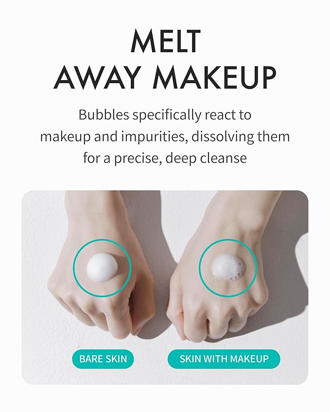 REJURAN® Moisture Bubble Cleansing Water, c-PDRN® - Facial Foaming Cleanser with PDRx, pH-Balanced and Hydrating, Micellar Water for Makeup Removal, Korean Skin Care (5.07 fl oz)