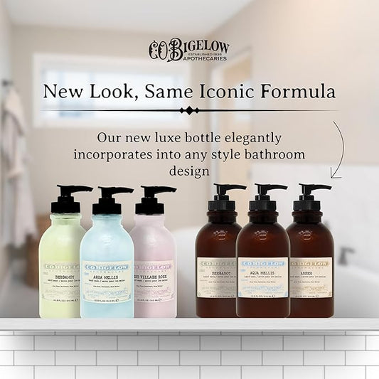 C.O. Bigelow Aqua Mellis Hand Wash, Iconic Collection Liquid Hand Soap with Shea Butter, Glycerin, Aloe Vera, 10.5 Fl Oz