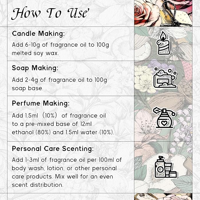 HIQILI Spring Eternal Fragrance Oil for Candle & Soap Making, Inspired by Gtal L.Chevre-feuille, Add to Air Freshener Spray, Essential Oil Diffuser, Honeysuckle - 5.07 Fl Oz